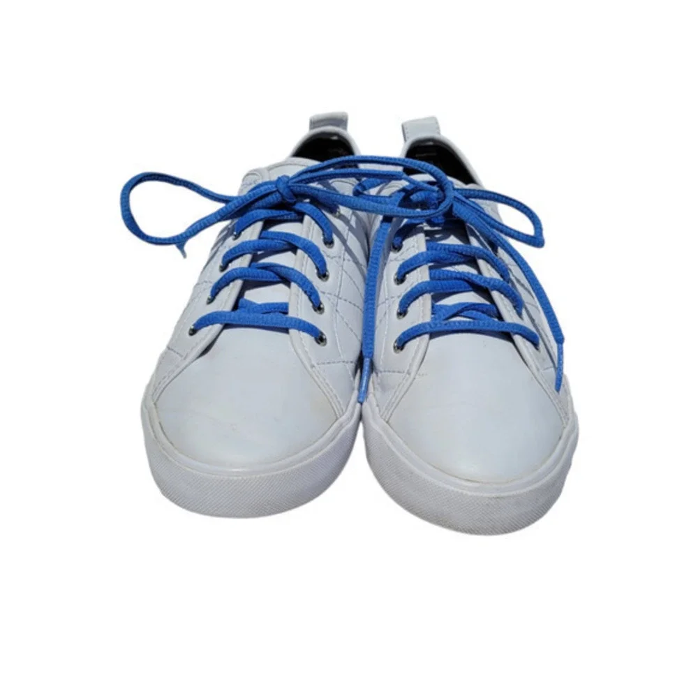 GBG Los Angeles White Ggorfin Quilted‎ Sneakers Blue Laces G by Guess